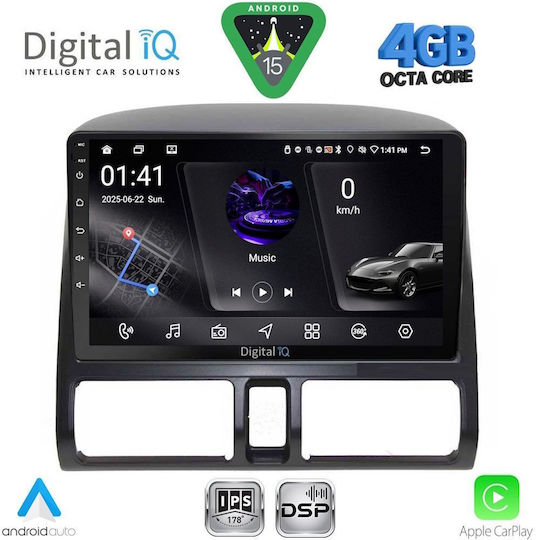 Digital IQ Car Audio System for Honda CR-V 1996-2006 with Clima (Bluetooth/USB/WiFi/GPS/Apple CarPlay/Android Auto) with 9" Touch Screen