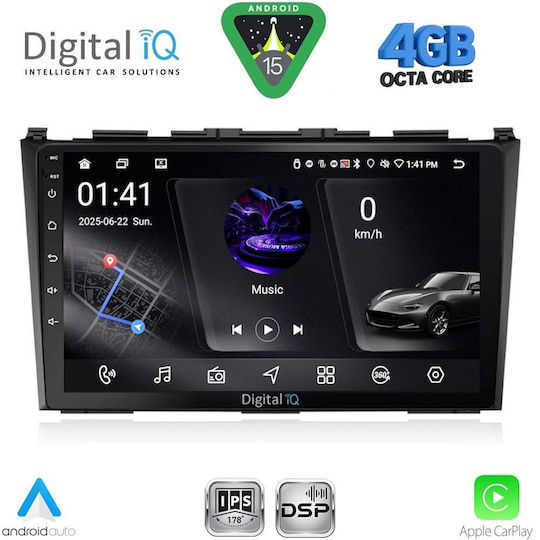 Digital IQ Ηχοσύστημα Αυτοκινήτου για Honda CR-V 2006-2012 (Bluetooth/USB/WiFi/GPS/Apple-Carplay/Android-Auto) με Οθόνη Αφής 9"