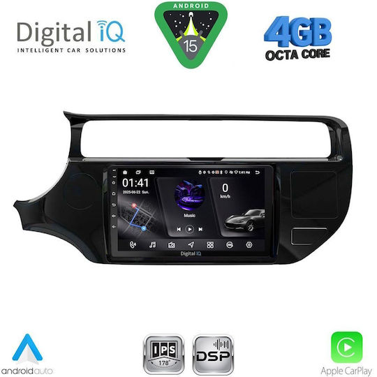Digital IQ Car Audio System for Kia Rio 2015-2018 (Bluetooth/USB/WiFi/GPS/Apple CarPlay/Android Auto) with 9" Touch Screen