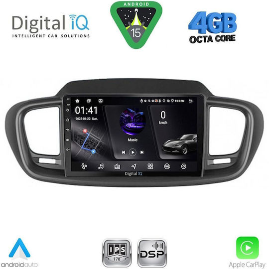 Digital IQ Ηχοσύστημα Αυτοκινήτου για Kia Sorento 2014-2020 (Bluetooth/USB/WiFi/GPS/Apple-Carplay/Android-Auto) με Οθόνη Αφής 10"