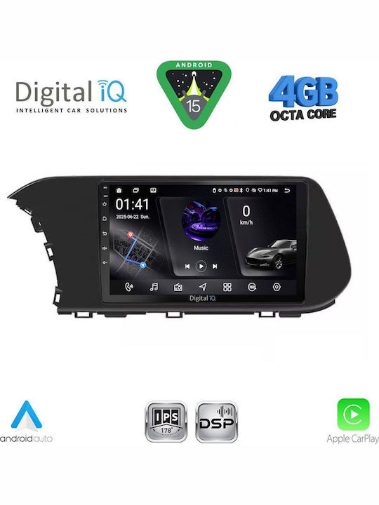 Digital IQ Car Audio System for Hyundai i20 / Bayon 2021 (Bluetooth/USB/WiFi/GPS/Apple CarPlay/Android Auto) with 10" Touch Screen