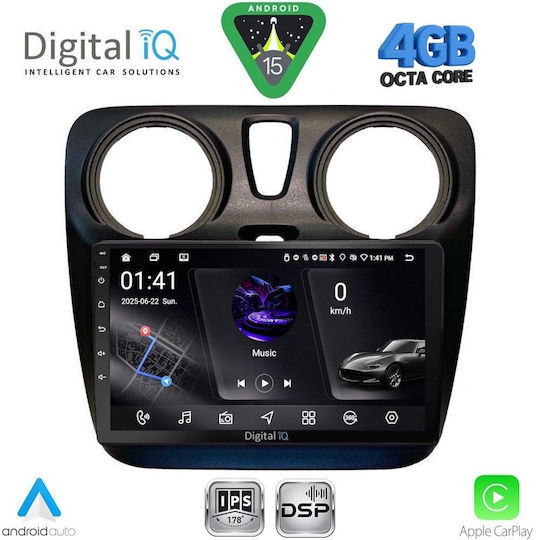 Digital IQ Car Audio System for Dacia Dokker 2012-2022 (Bluetooth/USB/WiFi/GPS/Apple CarPlay/Android Auto) with 9" Touch Screen
