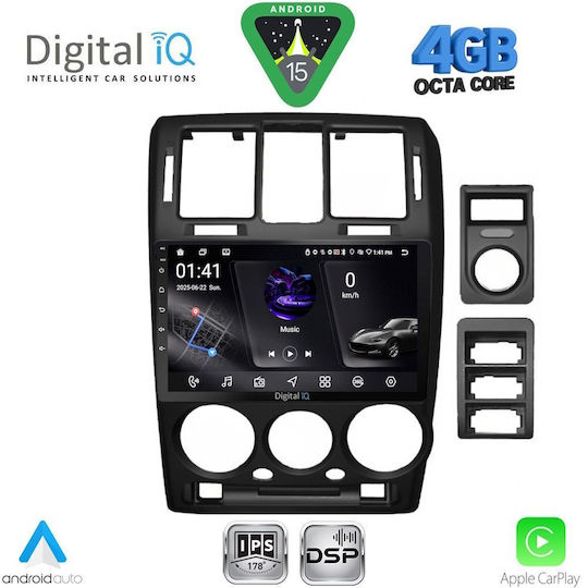 Digital IQ Ηχοσύστημα Αυτοκινήτου για Hyundai Getz 2002-2011 (Bluetooth/USB/WiFi/GPS/Apple-Carplay/Android-Auto) με Οθόνη Αφής 9"