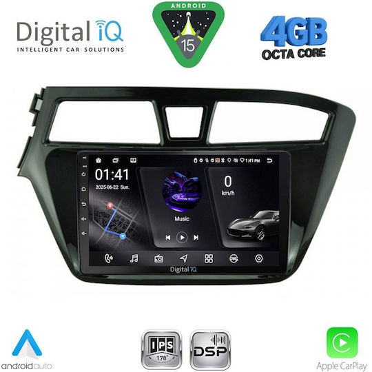 Digital IQ Ηχοσύστημα Αυτοκινήτου για Hyundai i20 2014-2018 (Bluetooth/USB/WiFi/GPS/Apple-Carplay/Android-Auto) με Οθόνη Αφής 9"