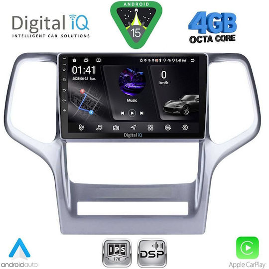 Digital IQ Ηχοσύστημα Αυτοκινήτου για Jeep Grand Cherokee 2011-2014 (Bluetooth/USB/WiFi/GPS/Apple-Carplay/Android-Auto) με Οθόνη Αφής 9"