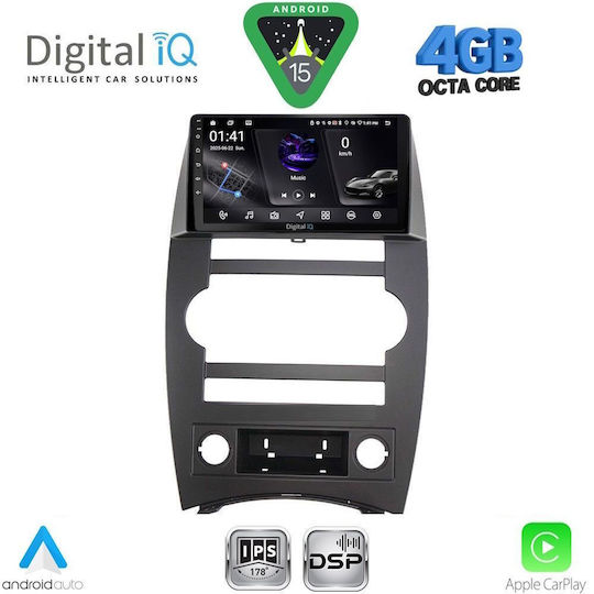 Digital IQ Ηχοσύστημα Αυτοκινήτου για Jeep Commander 2007-2009 (Bluetooth/USB/WiFi/GPS/Apple-Carplay/Android-Auto) με Οθόνη Αφής 9"