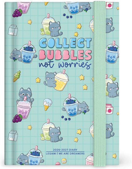 Legami Milano Kitty Bubble Tea Дневен Дневник 2026/27 Kitty Bubble Tea 9.5x13.5см