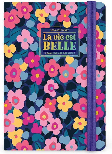 Legami Milano Flowers Weekly Agenda 2026/27 Flowers 12x18cm
