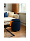 Living Room Stools With Storage Space Upholstered With Fabric Round