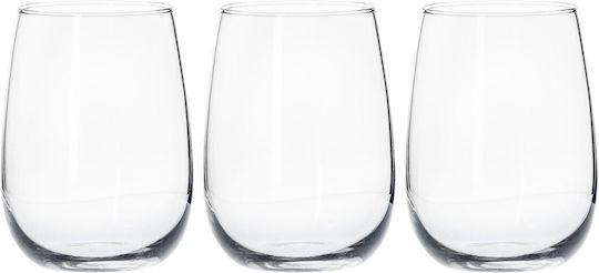 Borgonovo Set Pahare Din Sticlă 490ml 3 Bucăți