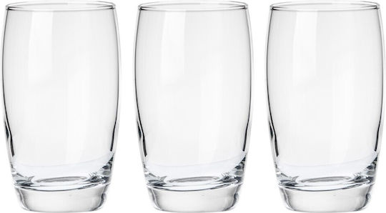 Borgonovo Set Pahare Din Sticlă 420ml 3 Bucăți