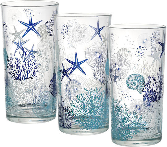 Decover Set Of Glasses Water Made Of Glass 250ml 3 Pieces