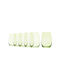 Stolzle Lausitz Set of Glasses Water Cocktail Glass Green 465ml 6 Pieces