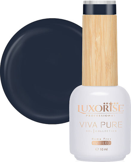 Luxorise Viva Pure Полутраен Лак За Нокти Тъмносин Nebula 10мл