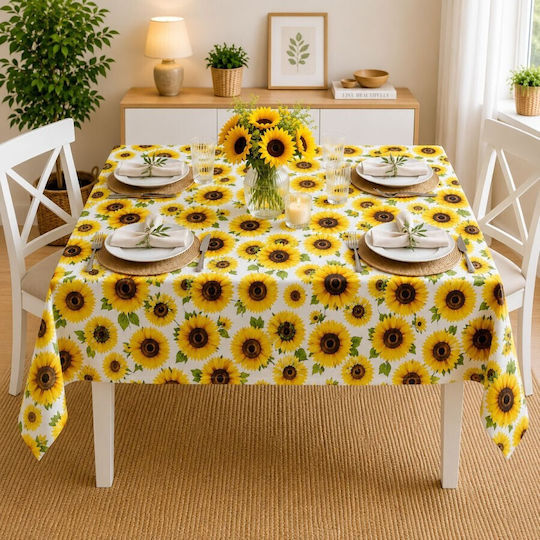 Pucioasa Τραπεζομάντηλο Βαμβακερό Sunflower 120x160εκ.