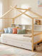 Discovery Kids Bed Single Bunk with Storage Space White for Mattress 90x190cm