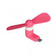 Mini Fan for Mobile Type-C Port Hf08 — Pink