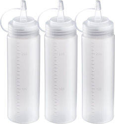 Σετ 3 Μπουκαλιών Σάλτσας Πλαστικά 240ml Westmark