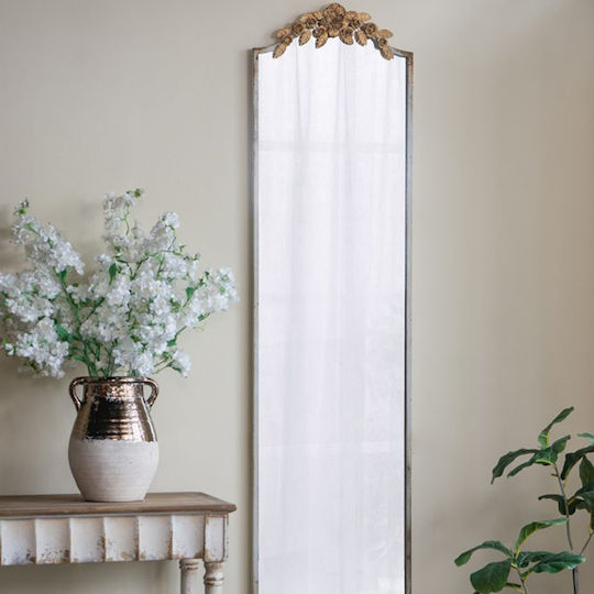 Artekko Alcott Full-Length Wall Mirror With White Metallic Frame 180x46cm