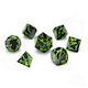 Raving Poison Metal Rpg Dice Set