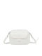 Gallantry Damen Crossbody Tasche Kompakte Geprägte Effekt Frontklappe Tasche Weiß