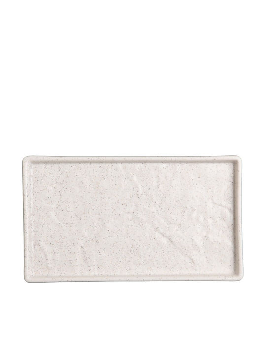 Prestige Rectangular Serving Platter Made of White Porcelain 27x16cm