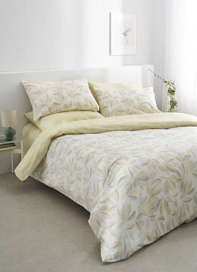 Vesta Home Anthia Bed Sheet Set with 2 Pillowcases Super-Double with Rubber Hugger 170x270+35cm Anthia (3 Pieces)