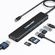 Lemorele TC90 USB-C Докинг Станция с HDMI 4K PD Ethernet Сребриста