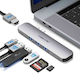 Lemorele TC52 Докинг Станция с Двоен USB-C HDMI 4K PD Сребриста