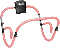 Relaxdays Abdominal Trainer Pink Black 66x71x71 Cm 100 Kg Capacity Neck Support
