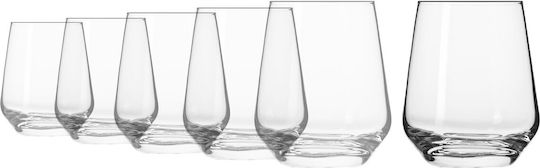 Krosno Set Pahare Pentru Apă Din Sticlă 400ml 6 Bucăți