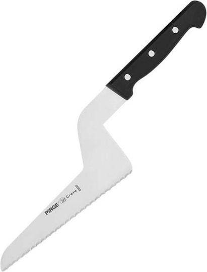 Μαχαίρι Ζαχαροπλαστικής Πριονωτή Λεπίδα 22 Cm Creme Μαύρο Pirge