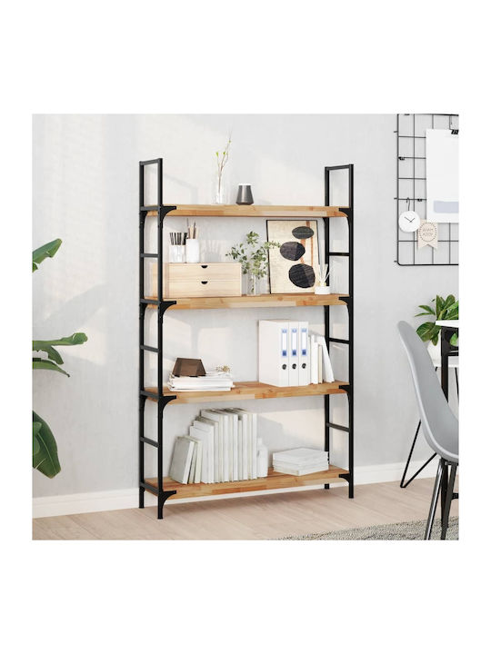 vidaXL Rechteckiges Bücherregal aus Massivholz Akazie 80x20x4cm 3279584 2 Stück