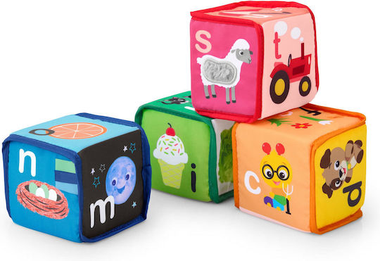 Baby Einstein Jucărie de Stivuire Alpha Stacks din Țesătură cu Sunete