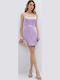 Rochie Mini de Seară Satin Satin
