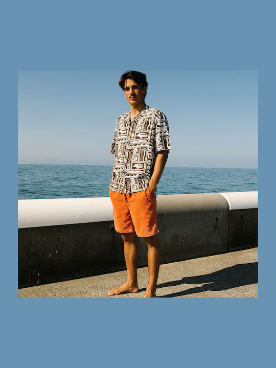 Herren-Bademode Bermuda Orange