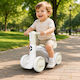 Kids Tricycle Ride-On Balance Bike with 4 Wheels & Ergonomic Seat Yellow