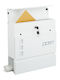 Relaxdays Outdoor Metallic Mailbox in White Color