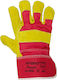 Galaxy Safety Gloves Red Leather