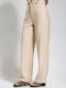 Women's High Rise Pantaloons in Slim Fit Beige