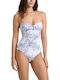 Strapless Badeanzug Weiß