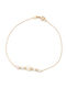 Ortaxidis Women's Bracelet in 14K Gold with Pearls