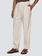 Trousers in Loose Fit Ecru