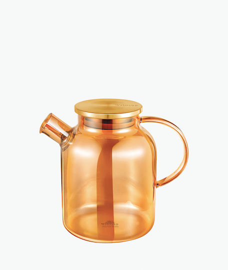 Wilmax Teapot with Filter Glass Orange 1600ml