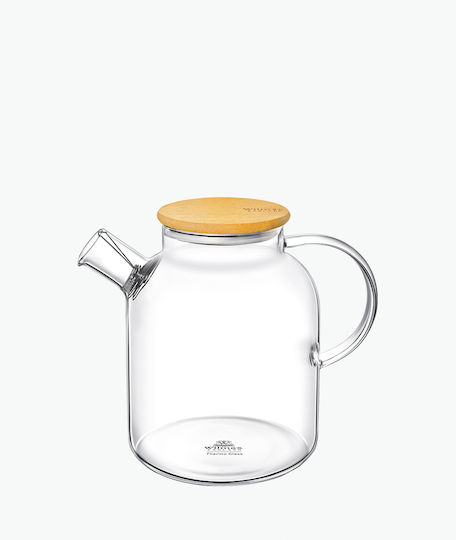 Wilmax Teekanne mit Filter Glas 1600ml