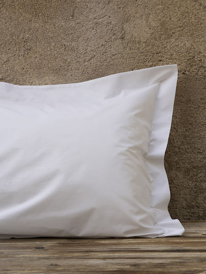 Nima Set Of 12 Hotel Pillowcases Made Of Cotton & Polyester 75x52cm