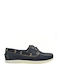 Leather Men's Boat Shoes in Blue Colour