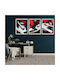 Poster Red N Black Jordan Sneakers Kds004b 40cm X 50cm Premium Black Wooden Frame