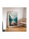 Poster Lake Pst25111 40cm X 50cm Premium Black Wooden Frame