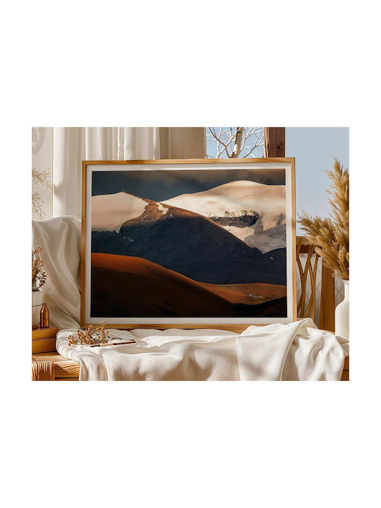 Poster Mountain Pst25134 40cm X 50cm Premium Black Wooden Frame